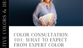 Creative Colors and Design color consultation showing personalized color palette selection in Naples, Florida