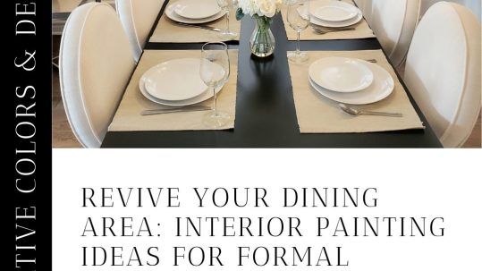 Elegant formal dining room interior painting ideas in Naples, Florida