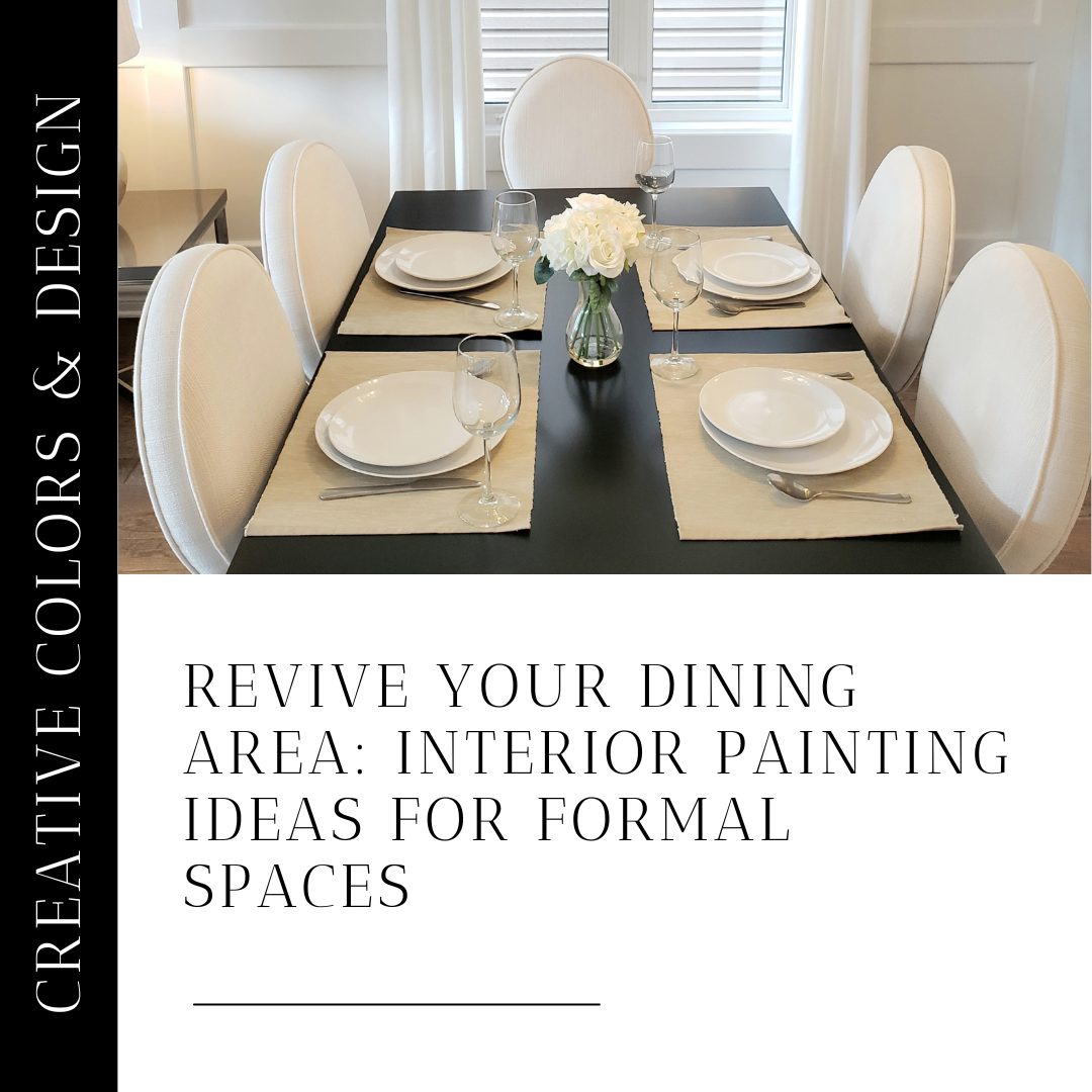 Elegant formal dining room interior painting ideas in Naples, Florida
