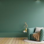 Relaxing green color palette applied in a Naples, FL home to create a calm, nature-inspired interior through professional painting and color consulting.